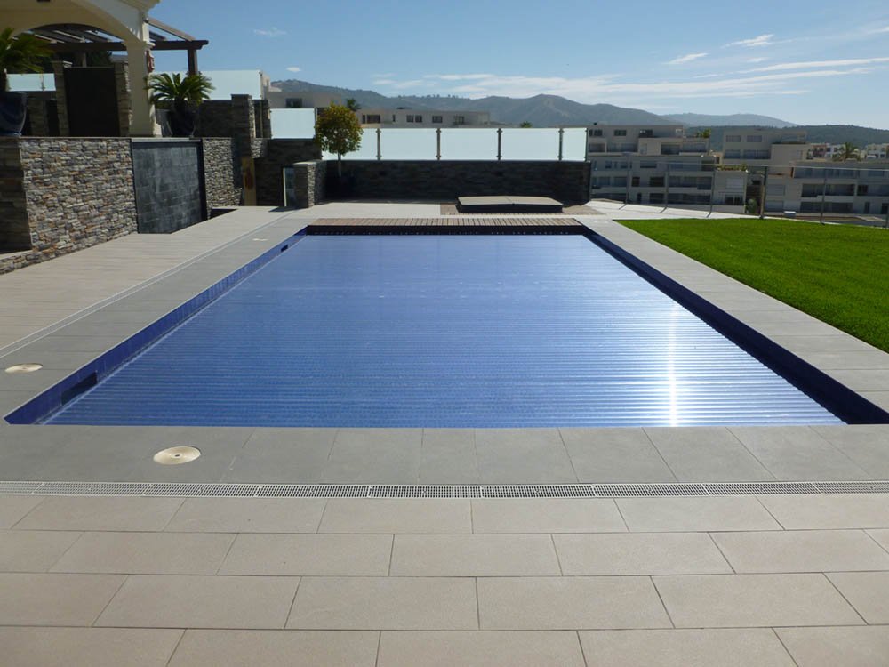 outdoor pool after renovation