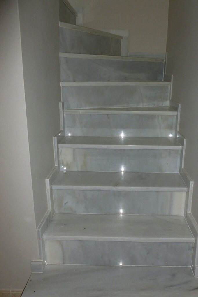 new marble staircase