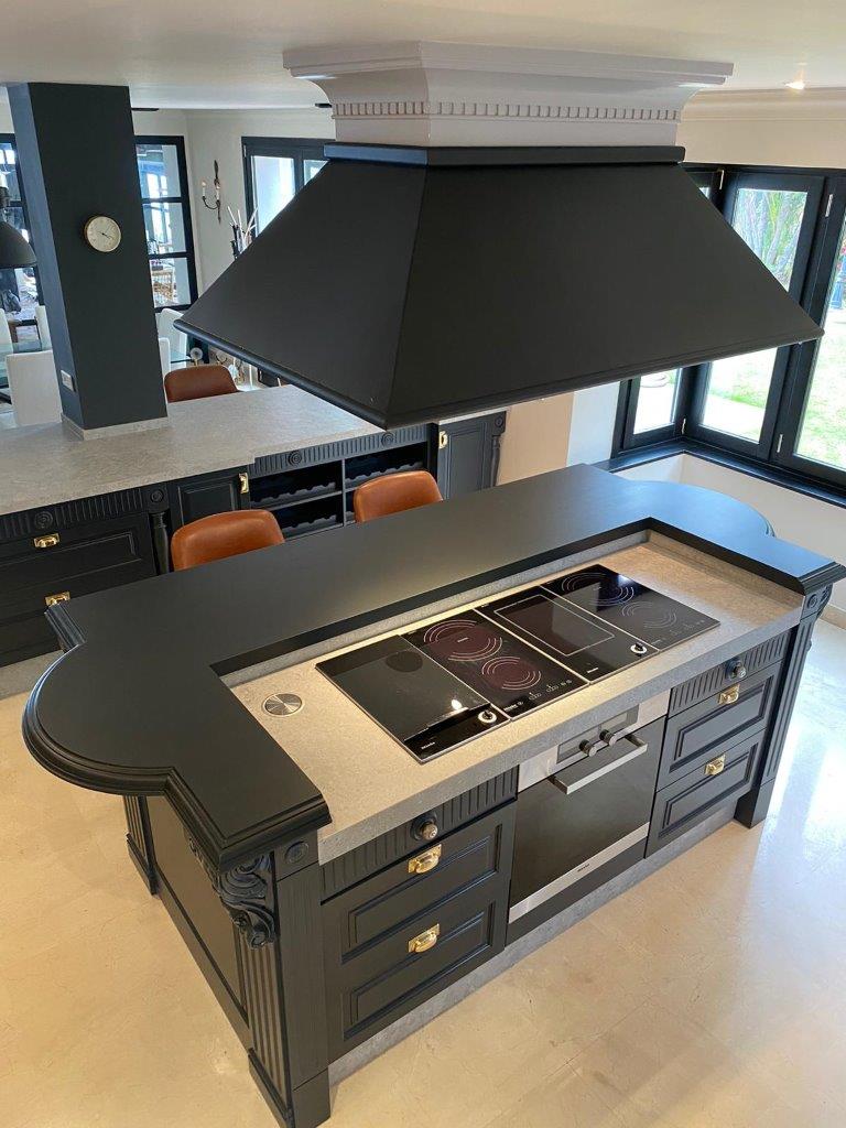 kitchen island birds eye view