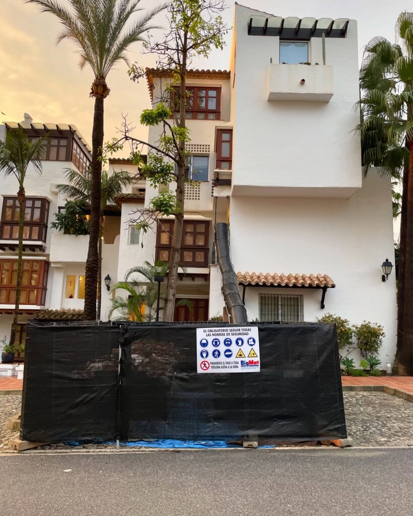 outside of a house undergoing renovation