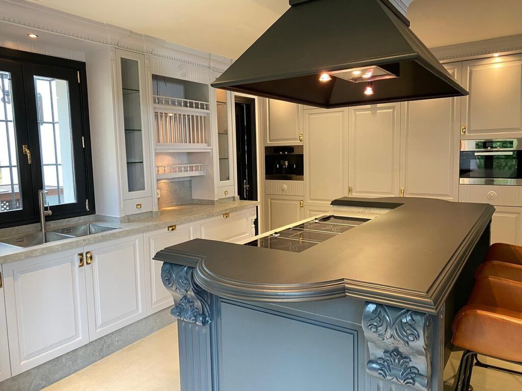 fitted kitchen island modern